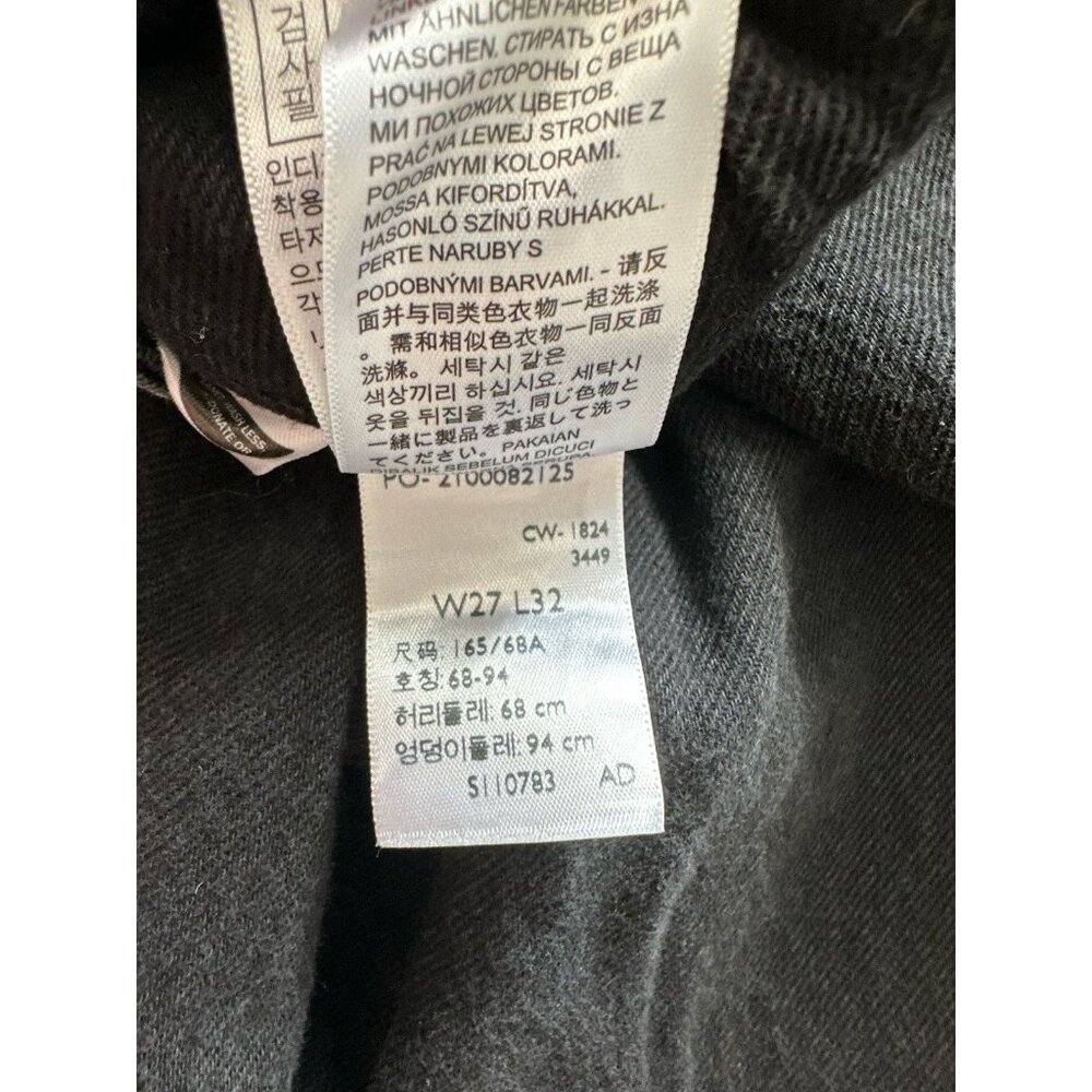 Levi's Premium Ribcage Wide Leg Tailored Women's Jeans in Black Size 27x32 - Picture 5 of 7